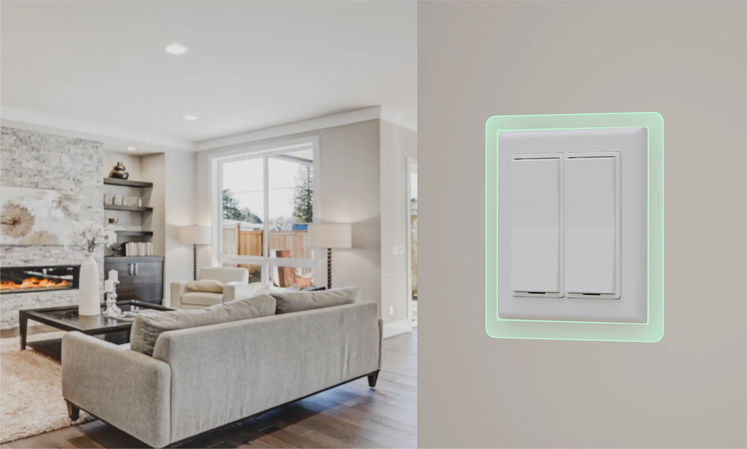 2-Gang Screwless Wall Plate | Levven